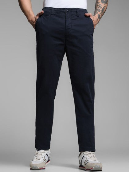 Herren Baumwollhose mit mittlerer Taillenhöhe – ideal für Frühling und Herbst