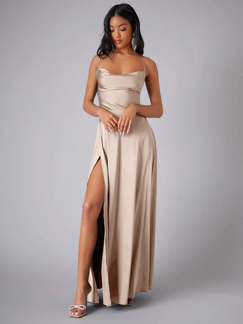 Fließendes Maxikleid mit Rückenfrei-Design | Perfekt für Frühling & Sommer