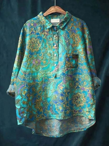 Bluse mit Blumenmuster & leichtem Stoff | Ideal für Frühling & Sommer