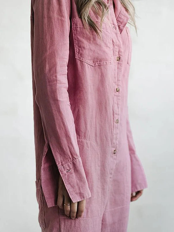 Lockerer Jumpsuit mit weitem Schnitt | Ideal für den Sommer