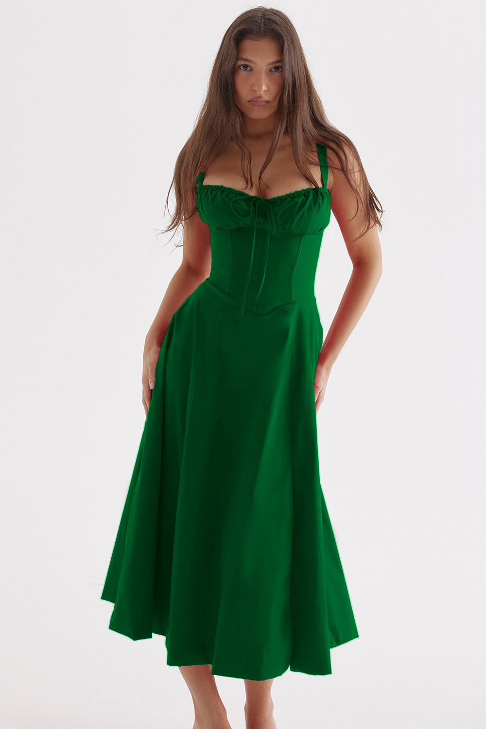 Damenkleid mit Blumenmuster und verstellbaren Trägern | Ideal für den Sommer