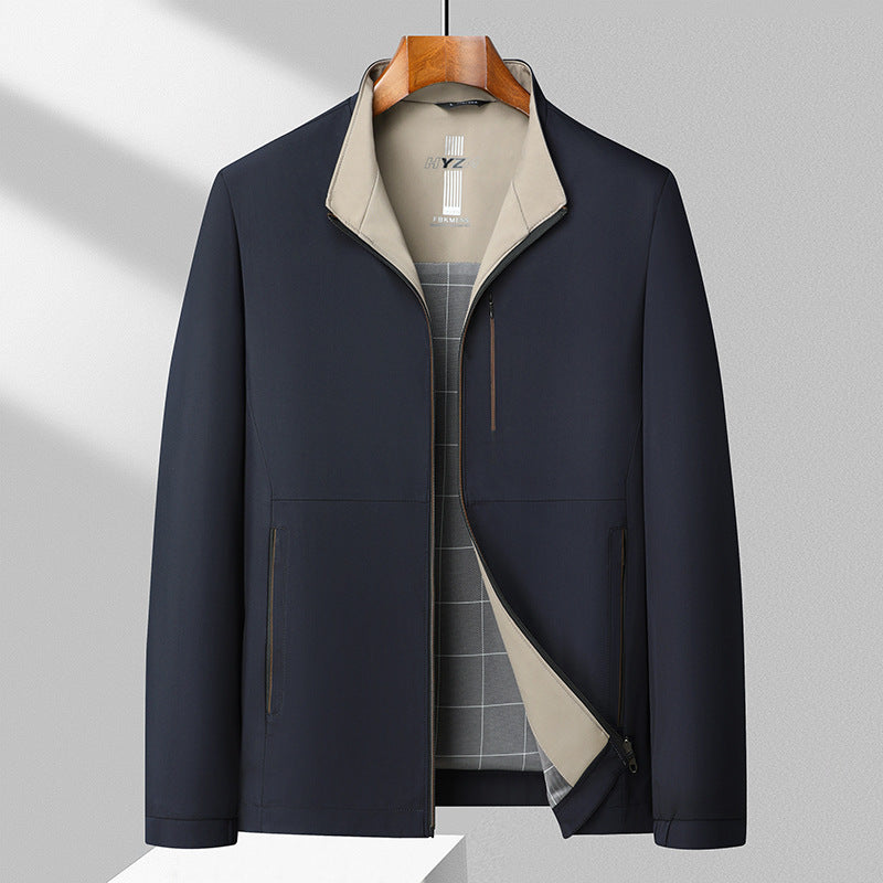 Herren Leichte Kapuzenjacke aus Polyester mit Seitentaschen | Ideal für Frühling & Herbst