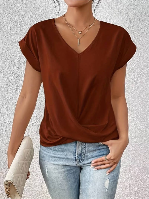 Kurzarm-Leinenhemd für Damen | Ideal für den Sommer