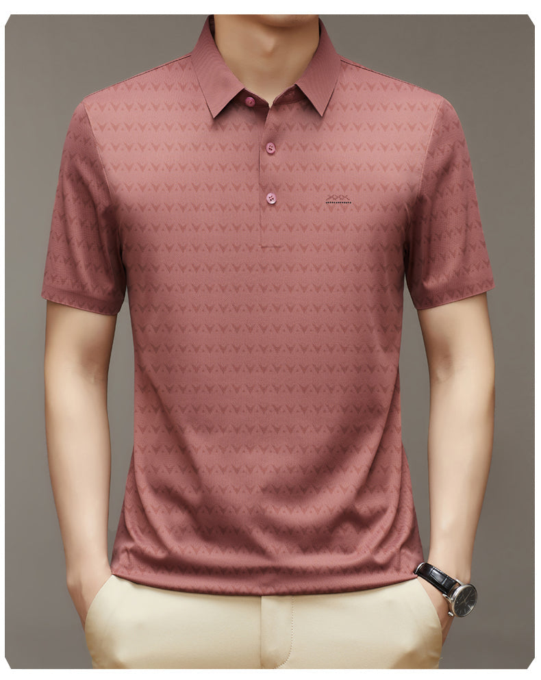 Herren Ice Silk Kurzarm-T-Shirt – Ideal für den Sommer