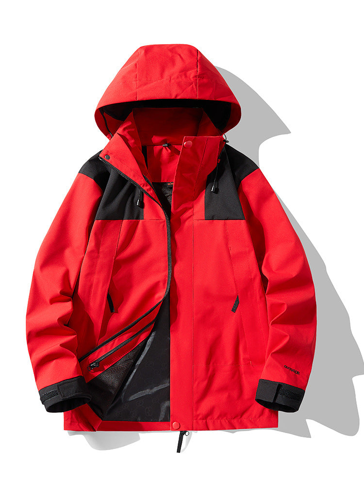 Wasserdichte und winddichte winddichte Outdoor-Jacke - Ideal für den Herbst