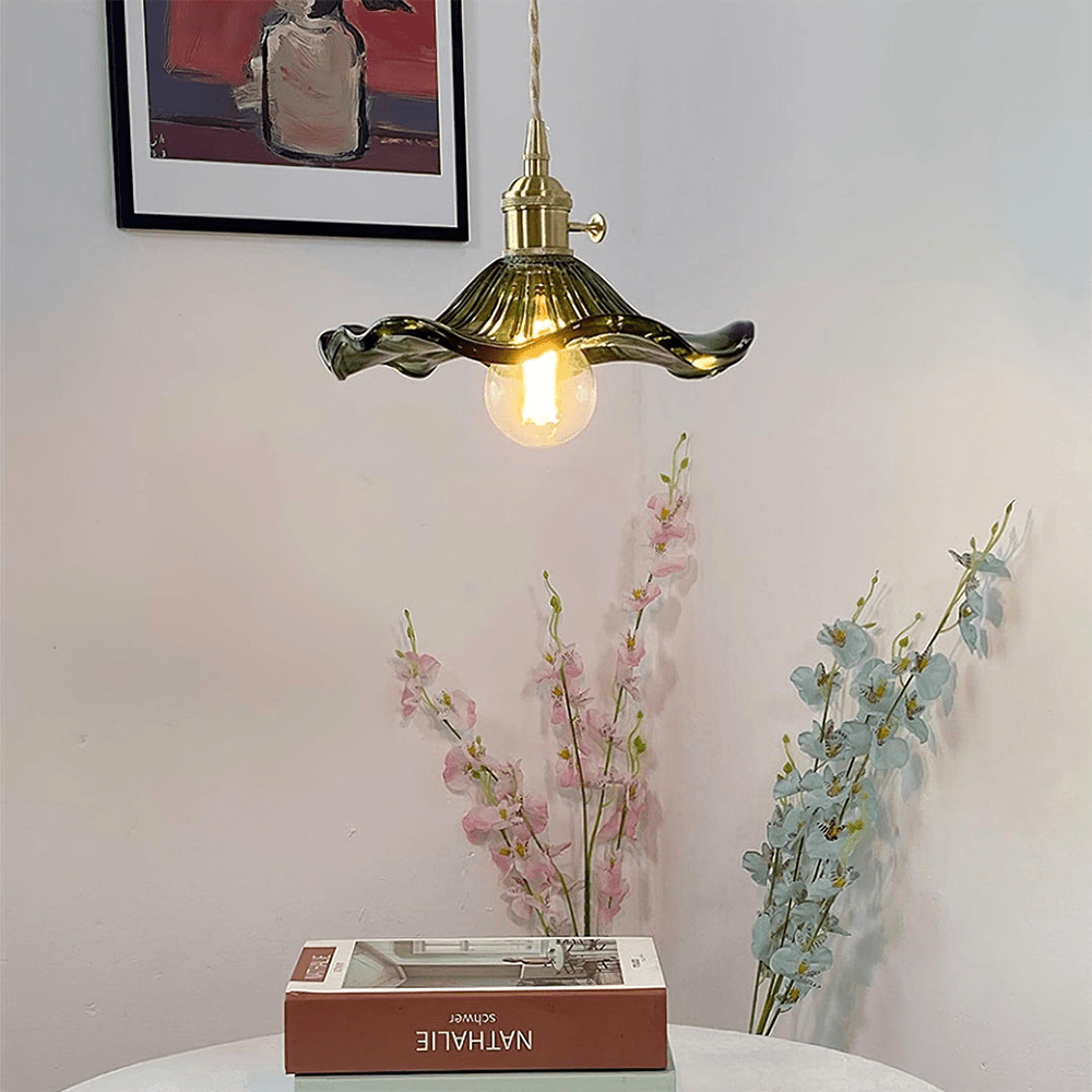 Blumenmotiv-Hängeleuchte für eine gemütliche Beleuchtung