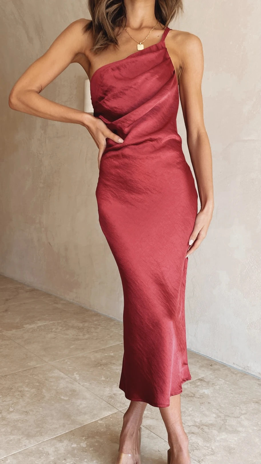 Schnür-Rücken Schlankes Midilanges Kleid | Ideal für Frühling und Sommer