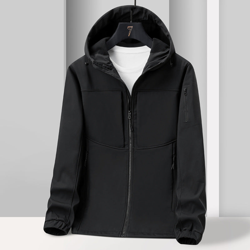Herren Softshelljacke – Winddicht, Wasserdicht, Atmungsaktiv, Wärmend – Ideal für Frühling, Herbst und Winter