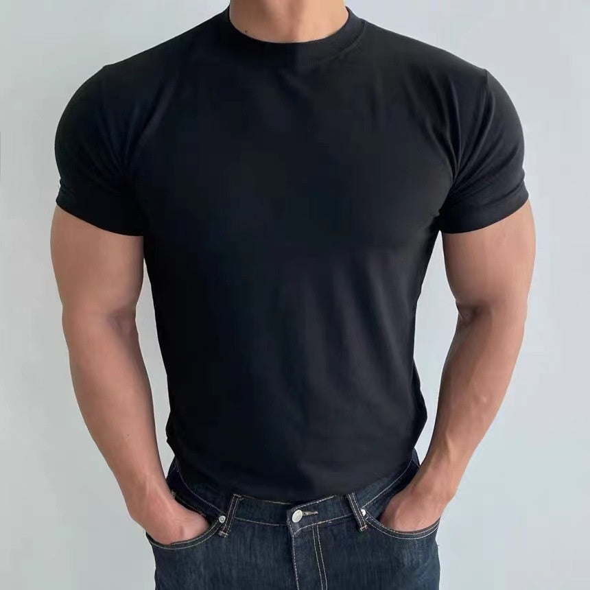 Herren Slim Fit Schnell Trocknendes Kurzarm-T-Shirt – Ideal für den Sommer