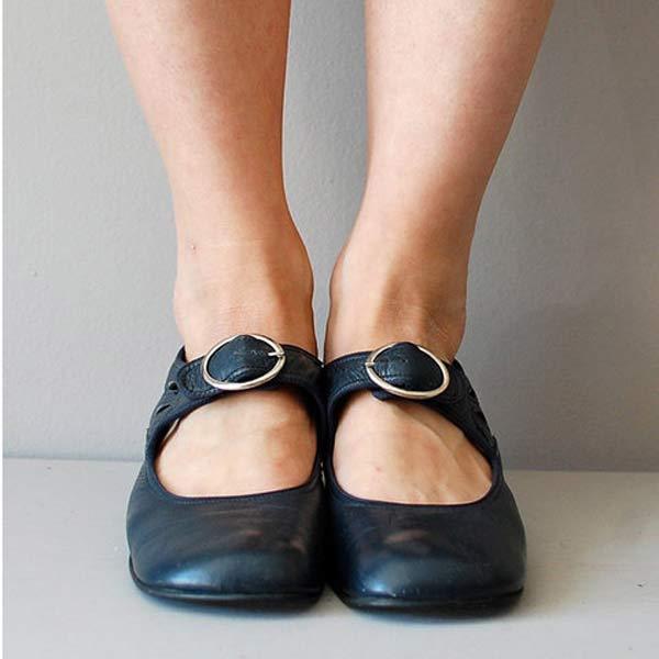 Leder-Keilabsatzsandalen mit verstellbarer Schnalle | Ideal für den Sommer