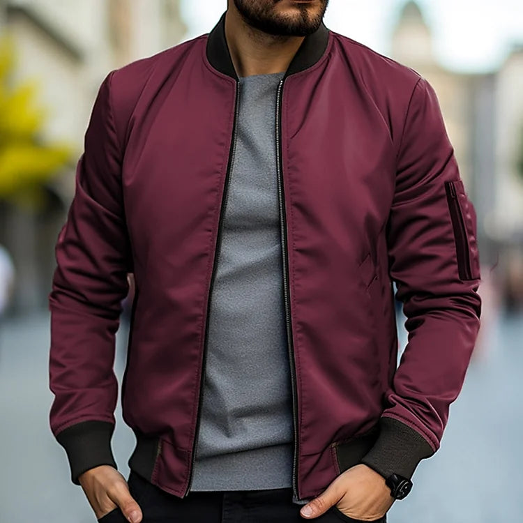 Bomberjacke für Herren mit hochwertigem Material – ideal für Herbst und Frühling