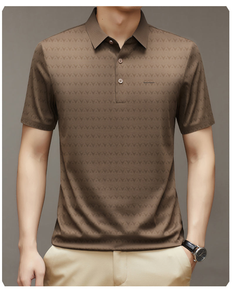 Herren Ice Silk Kurzarm-T-Shirt – Ideal für den Sommer