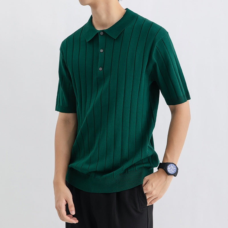 Atmungsaktiver Herren-Kurzarm-Pullover – Perfekt für den Sommer