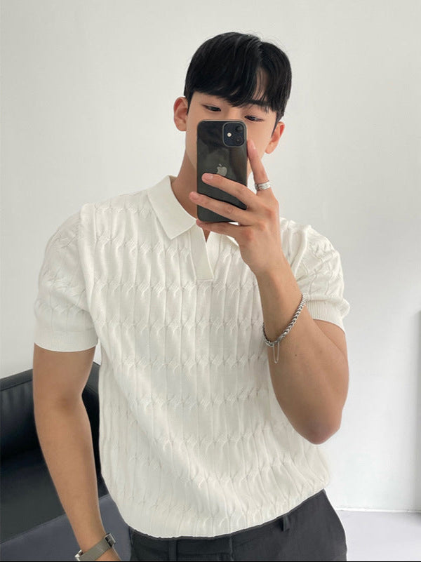 Kurzarm-Poloshirt mit Reißverschlussdetail – Ideal für den Sommer