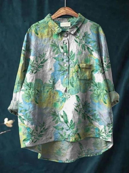 Bluse mit Blumenmuster & leichtem Stoff | Ideal für Frühling & Sommer