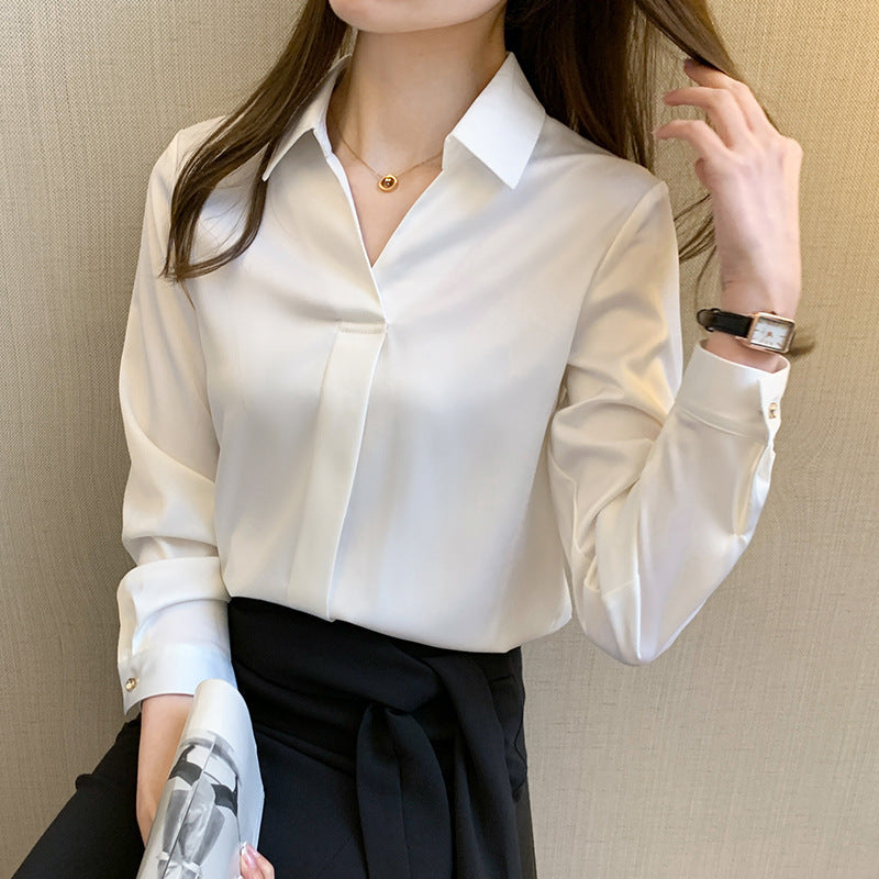 Damen-Cardigan-Bluse aus bedrucktem Chiffon | Ideal für Frühling und Herbst