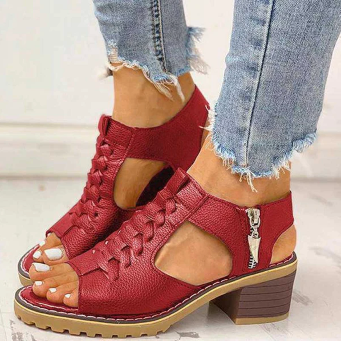 Hochhackige Sandalen mit stützendem Sitz und atmungsaktivem Design | Ideal für den Sommer