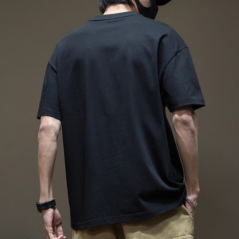 Lockeres Rundhals-T-Shirt mit Buchstabenprint – Ideal für den Sommer