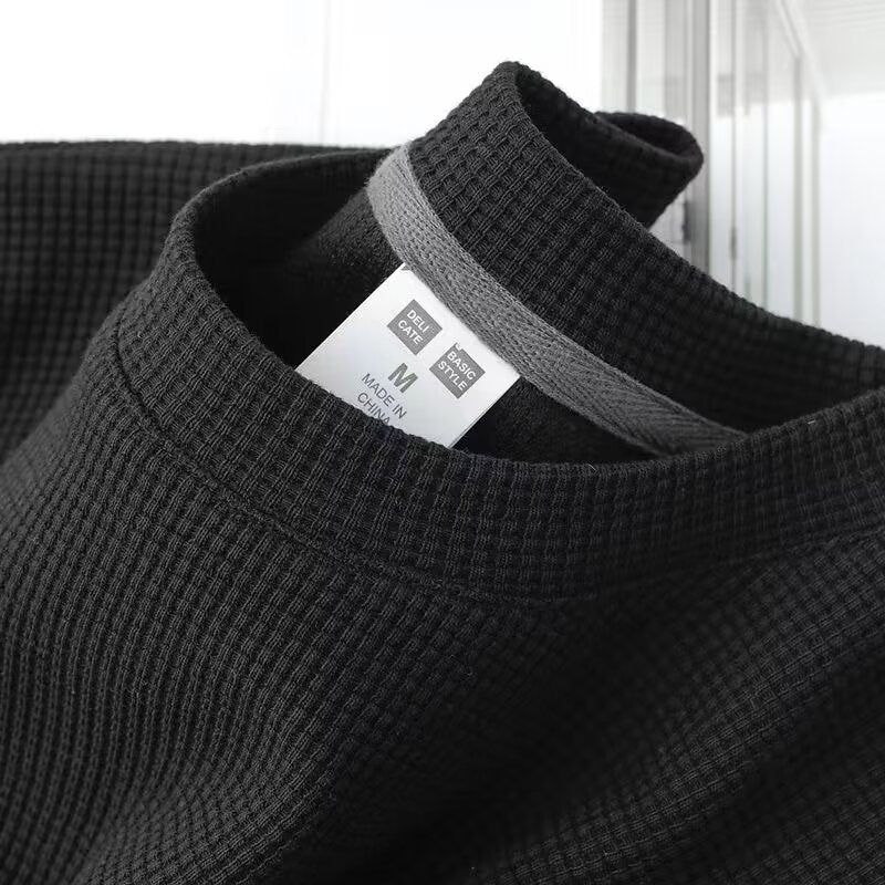 Waffelstrick-Halbarm-Pullover – Ideal für den Sommer
