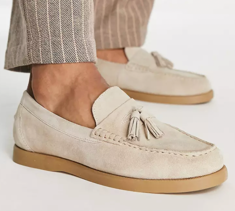 Herren-Leder-Loafer mit weicher Polsterung und rutschfester Sohle – ideal für Frühling und Herbst