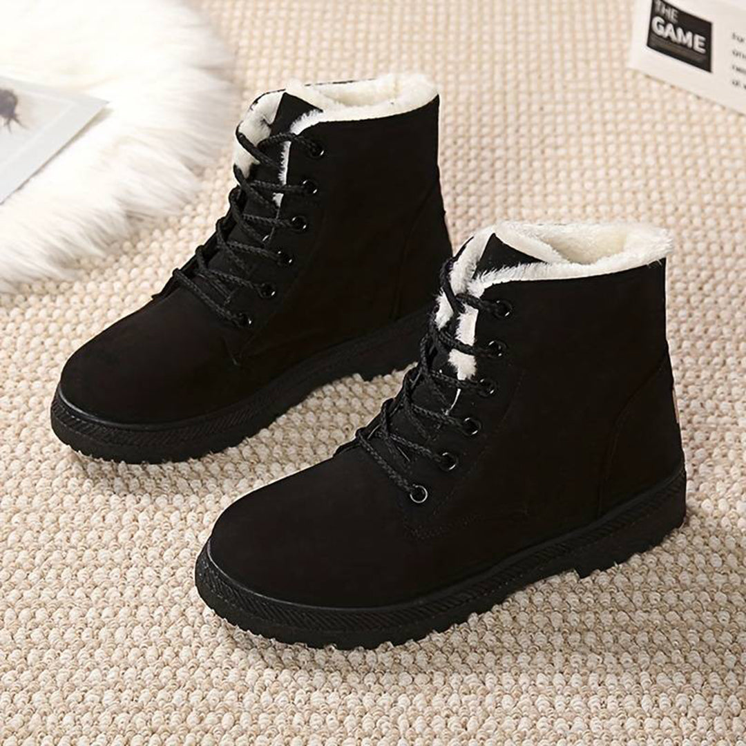 Winterstiefeletten mit Warmfutter & Schnürung | Ideal für den Winter