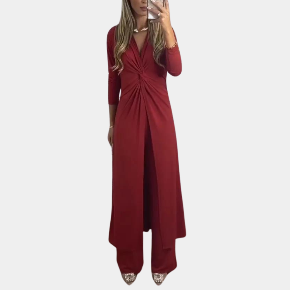 Zweiteiliges Damen Set mit Top & Hose | Ideal für Frühling und Sommer