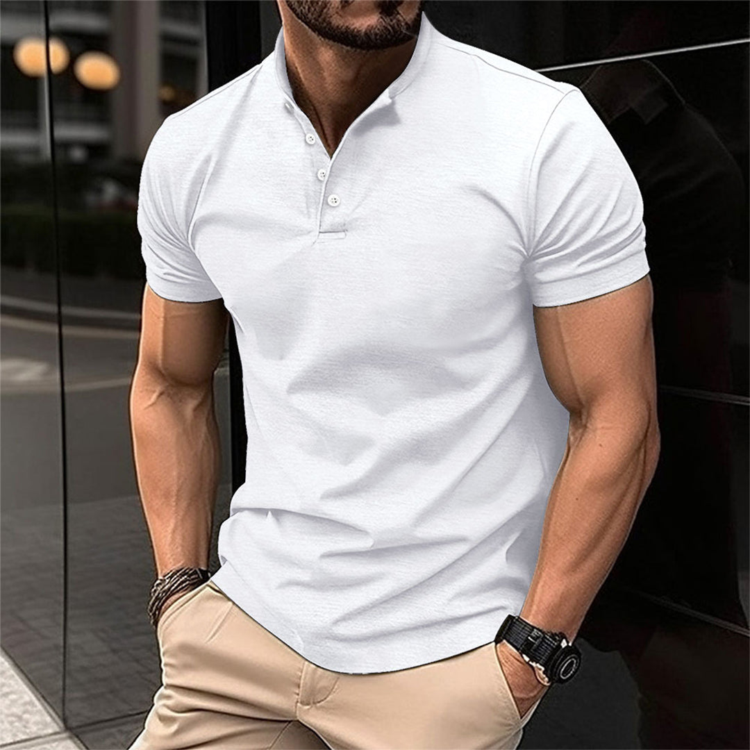 Herren-Poloshirt mit Kurzarm und Knopfkragen I Ideal für Frühling und Sommer