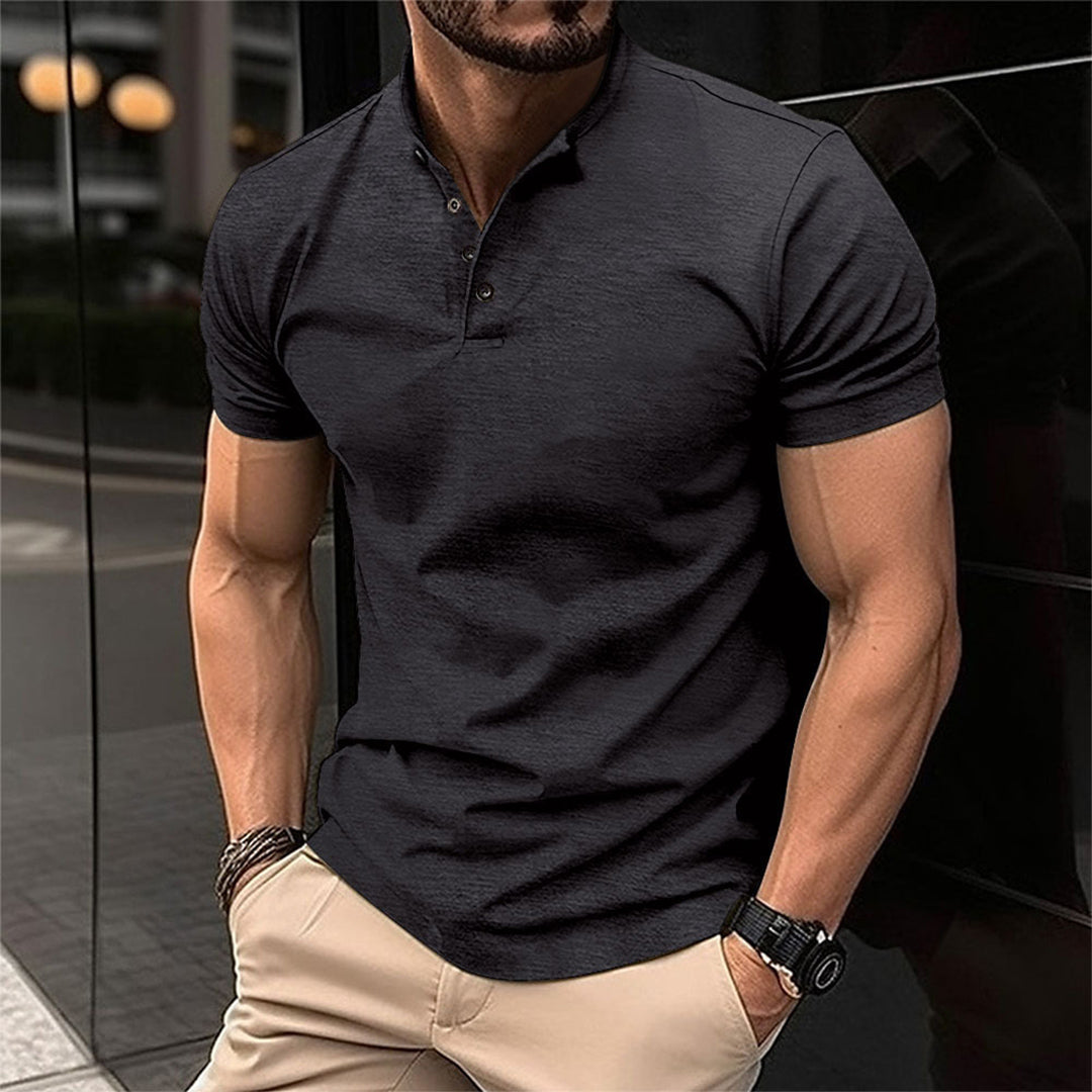 Herren-Poloshirt mit Kurzarm und Knopfkragen I Ideal für Frühling und Sommer