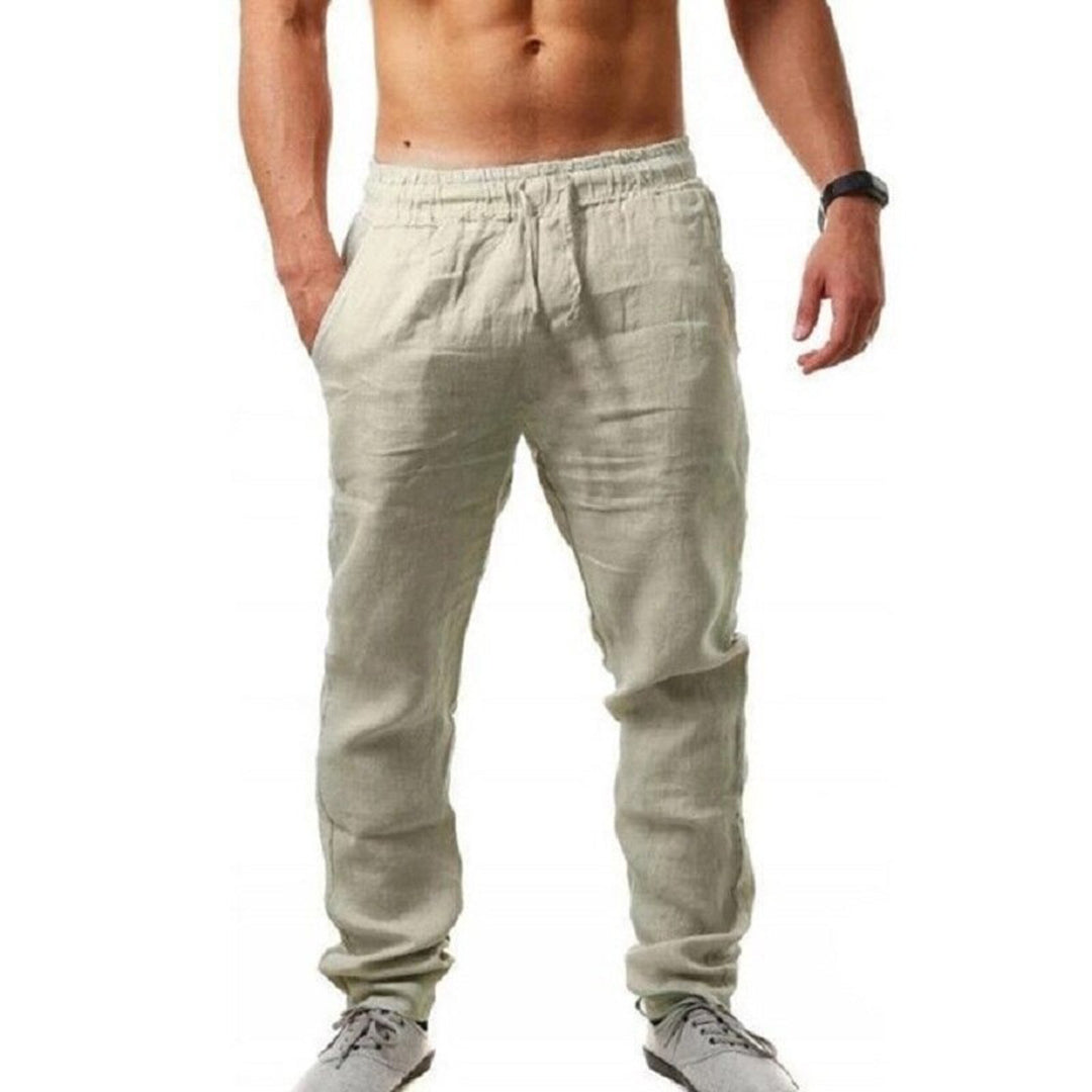 Herren Leichte Leinenhose I Ideal für Frühling und Sommer