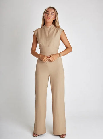Elegantes ärmelloses Jumpsuit mit Knielänge – Ideal für Sommer