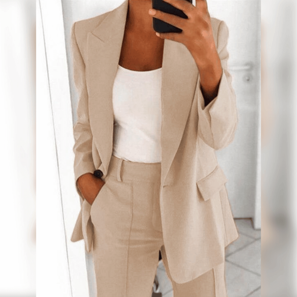 Damen-Tailleur mit Blazer und Hose | Ideal für Frühling und Herbst