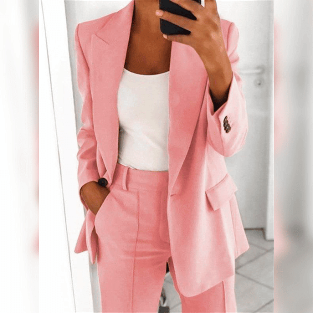Damen-Tailleur mit Blazer und Hose | Ideal für Frühling und Herbst