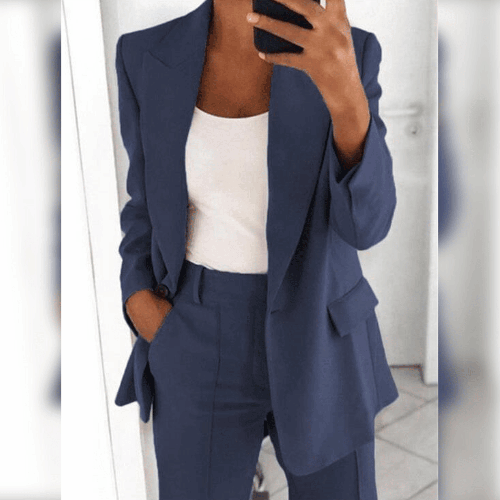 Damen-Tailleur mit Blazer und Hose | Ideal für Frühling und Herbst