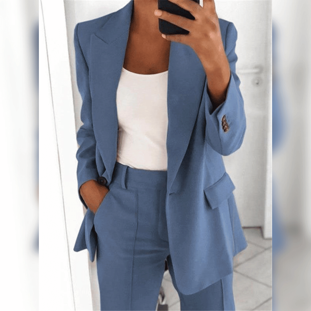 Damen-Tailleur mit Blazer und Hose | Ideal für Frühling und Herbst