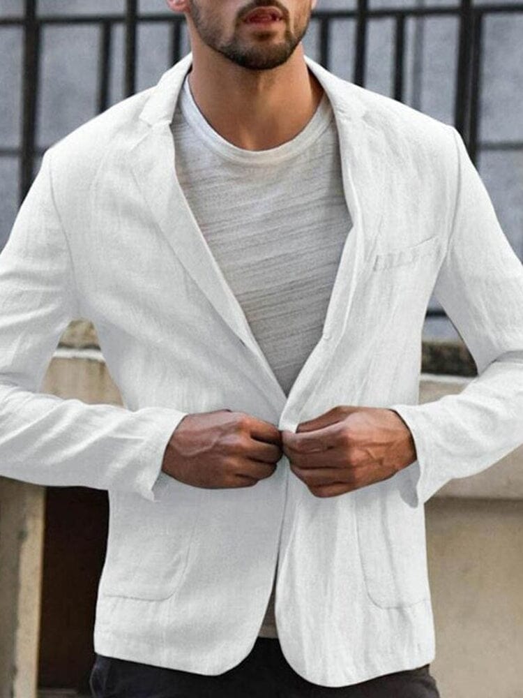 Aleksei - Trendige moderne Leinenjacke für Männer