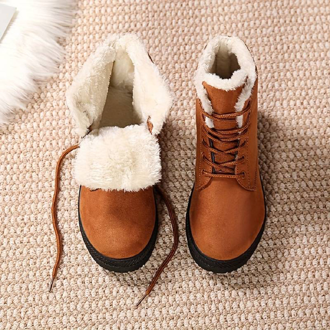Winterstiefeletten mit Warmfutter & Schnürung | Ideal für den Winter