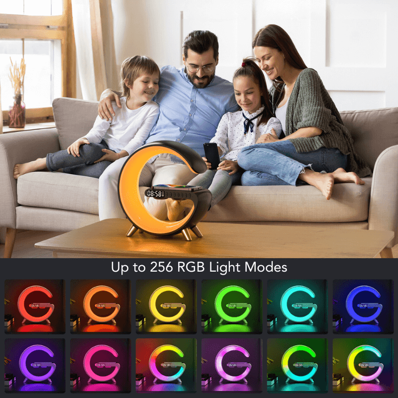 Intelligenter LED-Wecker mit kabelloser Ladestation