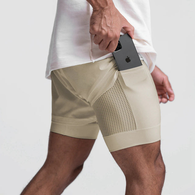 Atmungsaktive Fitness-Shorts mit Elastischem Innenfutter I Ideal für Frühling und Sommer
