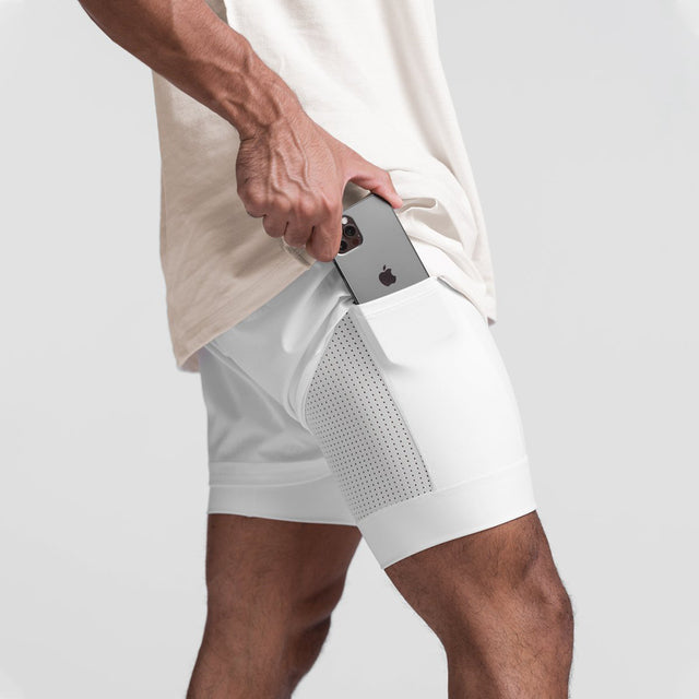 Atmungsaktive Fitness-Shorts mit Elastischem Innenfutter I Ideal für Frühling und Sommer