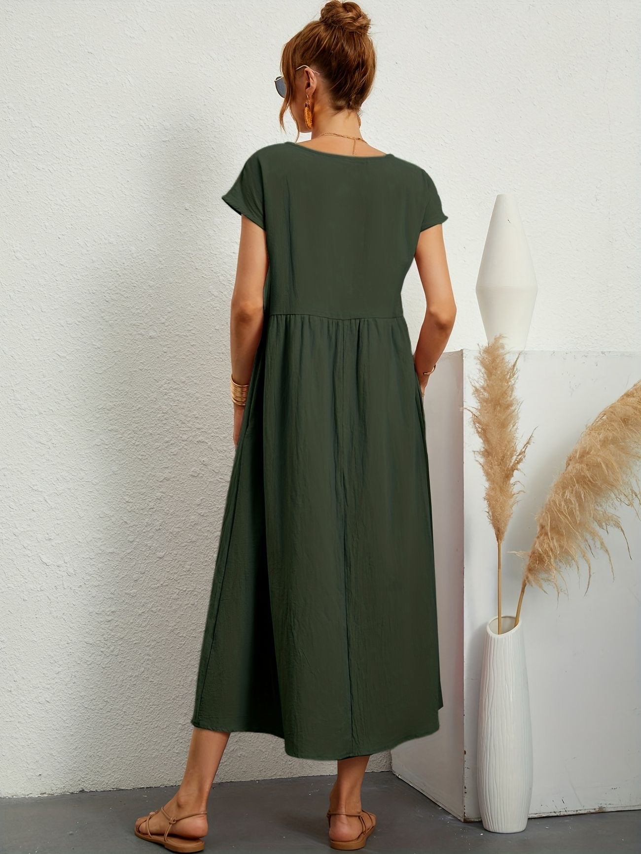 Midi-Kleid mit eleganter Passform & weichem Stoff | Ideal für Frühling & Sommer