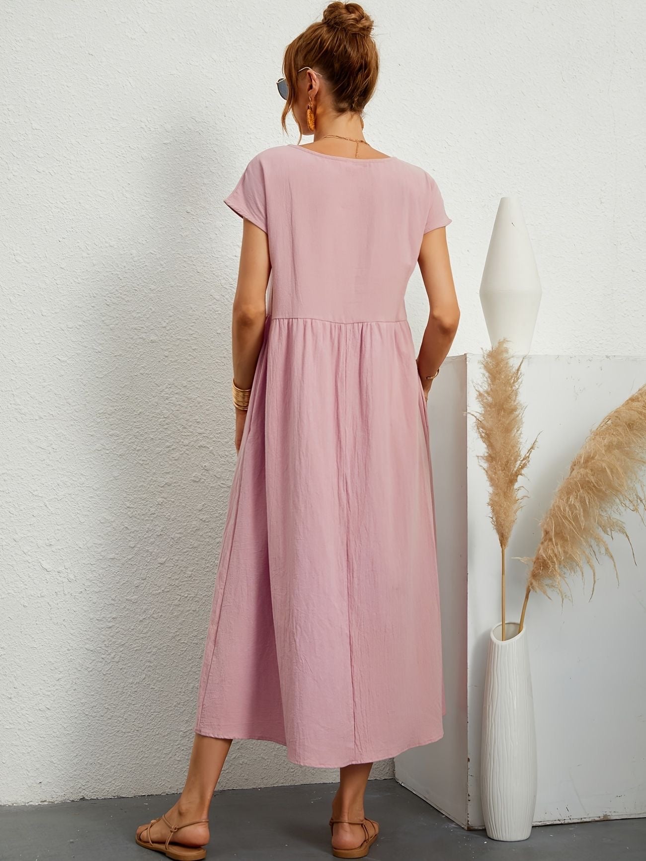 Midi-Kleid mit eleganter Passform & weichem Stoff | Ideal für Frühling & Sommer