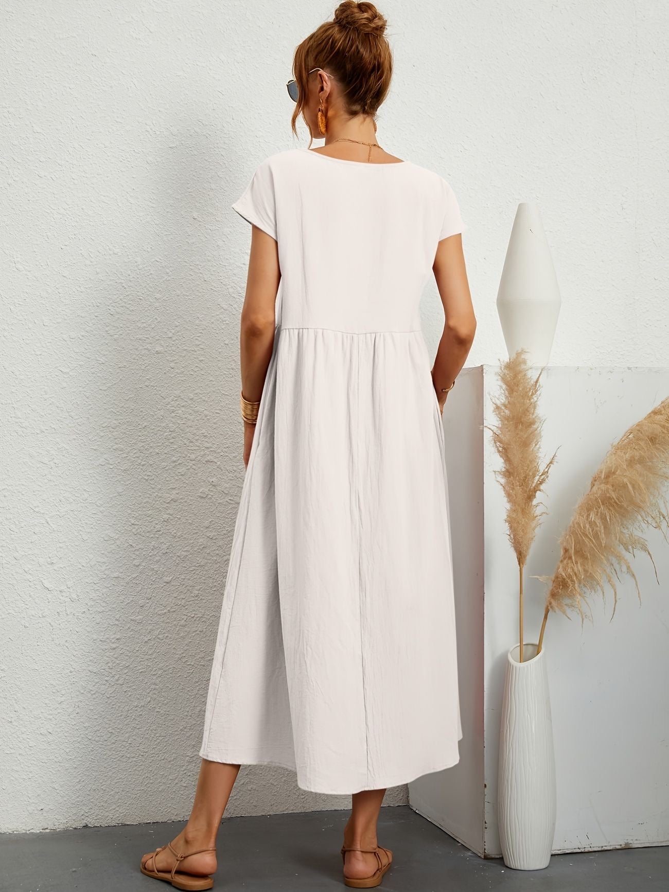 Midi-Kleid mit eleganter Passform & weichem Stoff | Ideal für Frühling & Sommer
