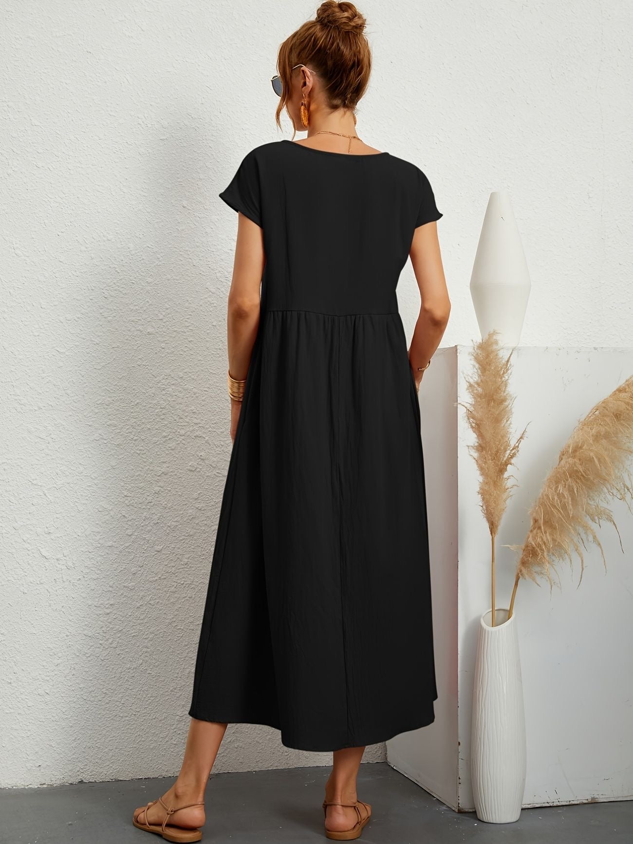 Midi-Kleid mit eleganter Passform & weichem Stoff | Ideal für Frühling & Sommer