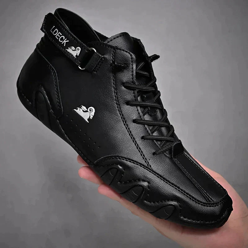 Rutschfeste Barfußschuhe mit Atmungsaktivem Leder | Ideal für Frühling und Herbst