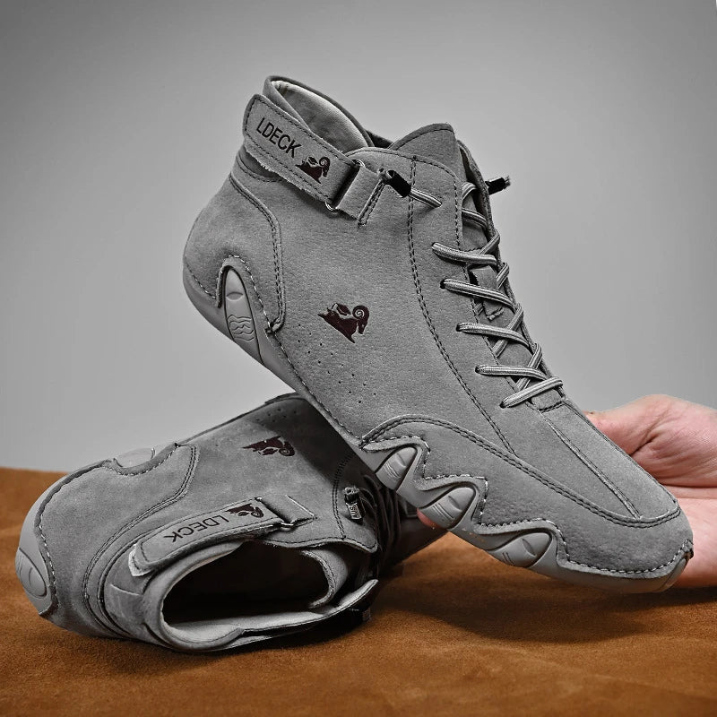 Rutschfeste Barfußschuhe mit Atmungsaktivem Leder | Ideal für Frühling und Herbst