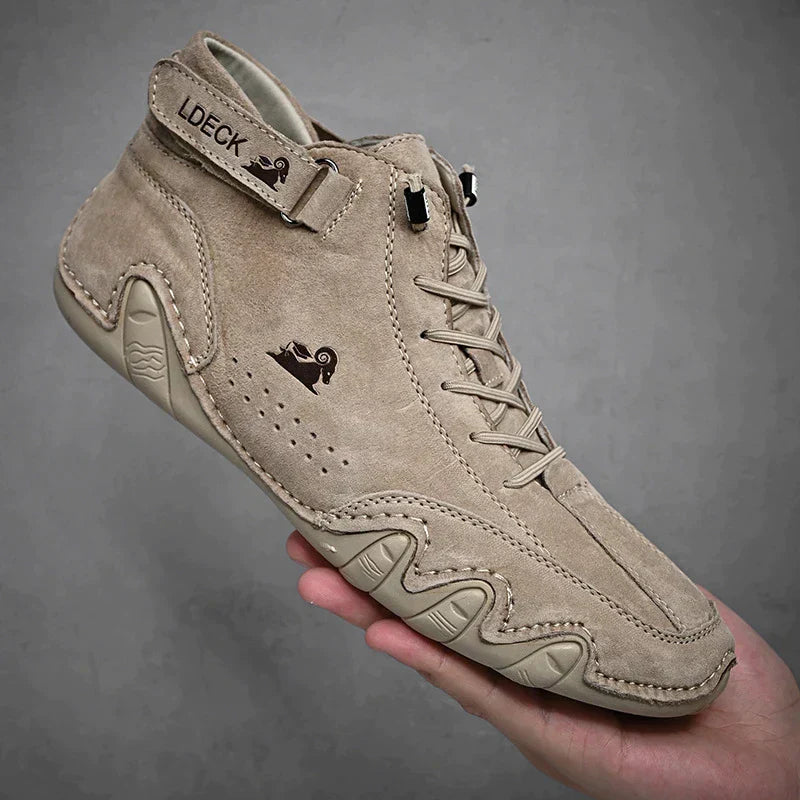 Rutschfeste Barfußschuhe mit Atmungsaktivem Leder | Ideal für Frühling und Herbst