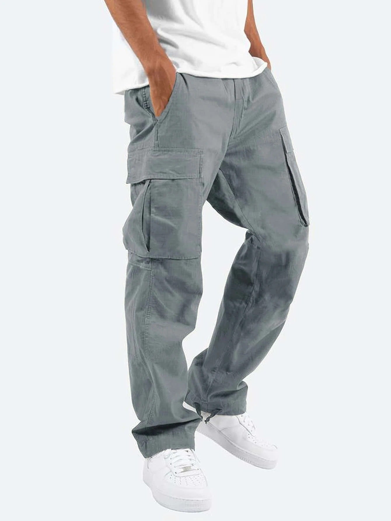 Herren Stretch-Cargohose mit mehreren Taschen I Ideal für alle Jahreszeiten