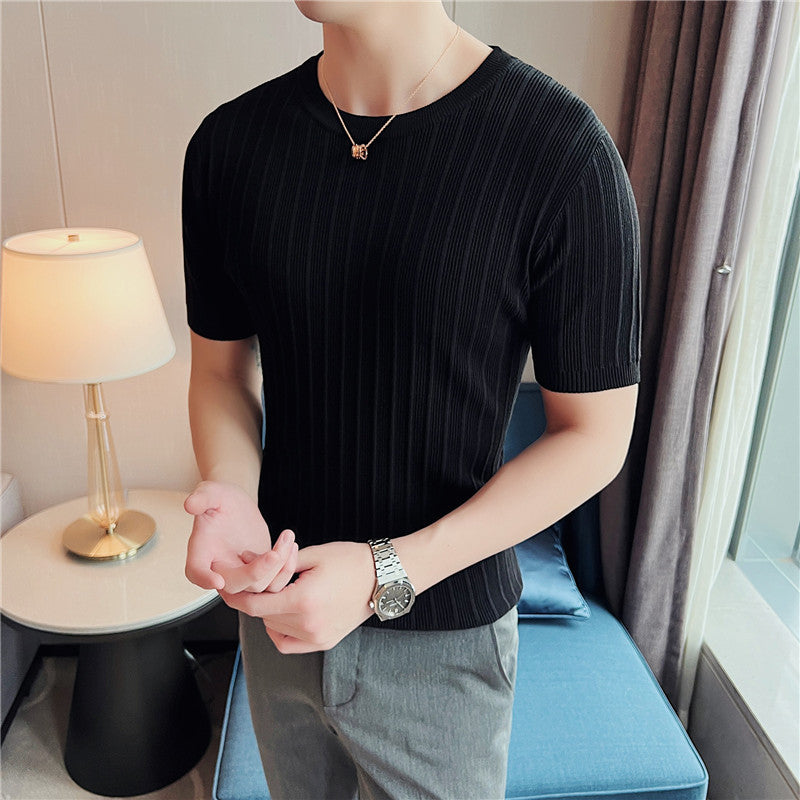 Herren Slim Fit Strickpullover – Ideal für Frühling und Herbst