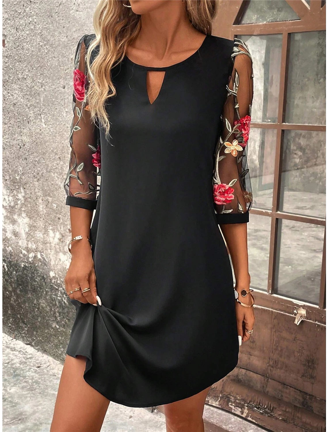 Elegantes Fließendes Abendkleid | Ideal für Frühling und Herbst