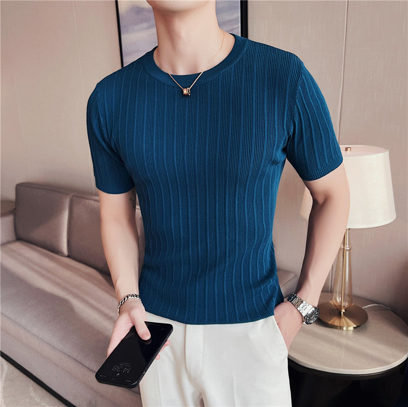 Herren Slim Fit Strickpullover – Ideal für Frühling und Herbst